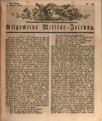 Allgemeine Militär-Zeitung Dienstag 5. März 1844