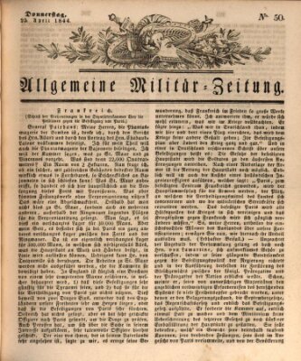 Allgemeine Militär-Zeitung Donnerstag 25. April 1844