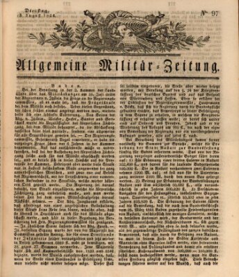 Allgemeine Militär-Zeitung Dienstag 13. August 1844