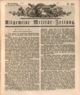 Allgemeine Militär-Zeitung Donnerstag 17. Oktober 1844