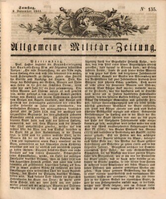 Allgemeine Militär-Zeitung Samstag 9. November 1844