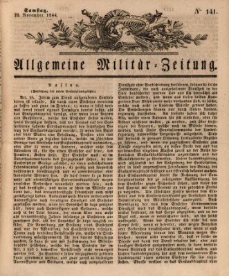 Allgemeine Militär-Zeitung Samstag 23. November 1844