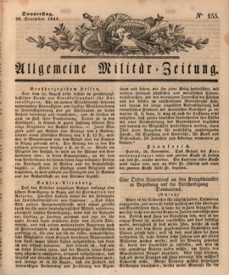 Allgemeine Militär-Zeitung Donnerstag 26. Dezember 1844