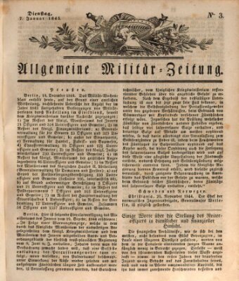 Allgemeine Militär-Zeitung Dienstag 7. Januar 1845