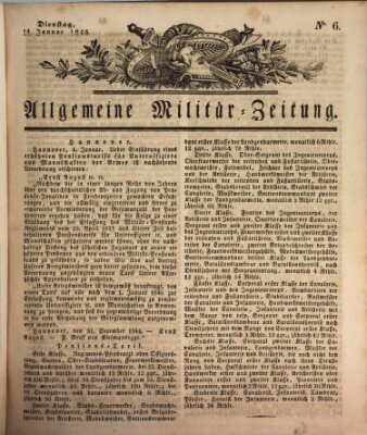 Allgemeine Militär-Zeitung Dienstag 14. Januar 1845