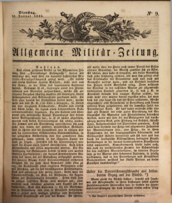 Allgemeine Militär-Zeitung Dienstag 21. Januar 1845