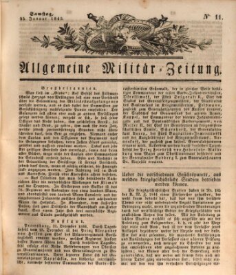 Allgemeine Militär-Zeitung Samstag 25. Januar 1845