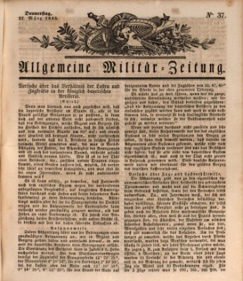 Allgemeine Militär-Zeitung Donnerstag 27. März 1845