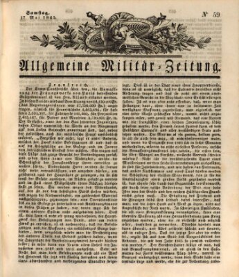 Allgemeine Militär-Zeitung Samstag 17. Mai 1845