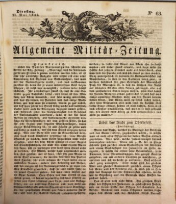 Allgemeine Militär-Zeitung Dienstag 27. Mai 1845