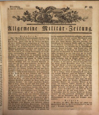 Allgemeine Militär-Zeitung Dienstag 3. Juni 1845