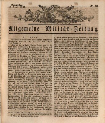 Allgemeine Militär-Zeitung Donnerstag 26. Juni 1845