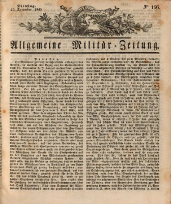 Allgemeine Militär-Zeitung Dienstag 30. Dezember 1845