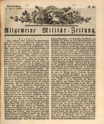 Allgemeine Militär-Zeitung Donnerstag 2. April 1846