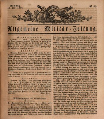 Allgemeine Militär-Zeitung Samstag 16. Mai 1846