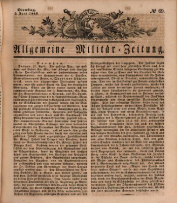 Allgemeine Militär-Zeitung Dienstag 9. Juni 1846