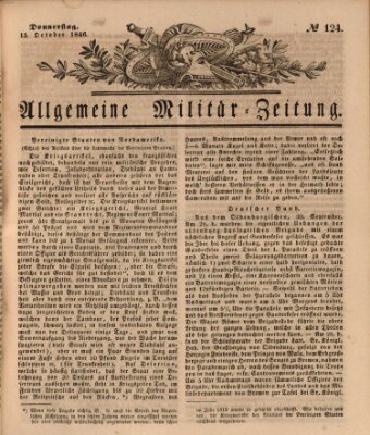 Allgemeine Militär-Zeitung Donnerstag 15. Oktober 1846