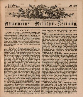 Allgemeine Militär-Zeitung Dienstag 27. Oktober 1846