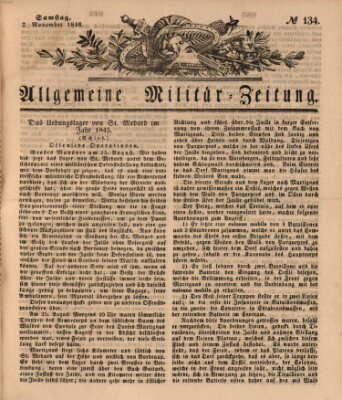 Allgemeine Militär-Zeitung Samstag 7. November 1846