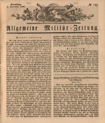 Allgemeine Militär-Zeitung Samstag 5. Dezember 1846