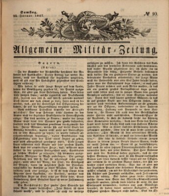 Allgemeine Militär-Zeitung Samstag 23. Januar 1847