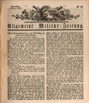 Allgemeine Militär-Zeitung Dienstag 2. März 1847