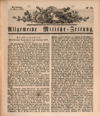 Allgemeine Militär-Zeitung Dienstag 11. Mai 1847