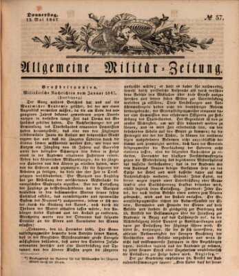 Allgemeine Militär-Zeitung Donnerstag 13. Mai 1847