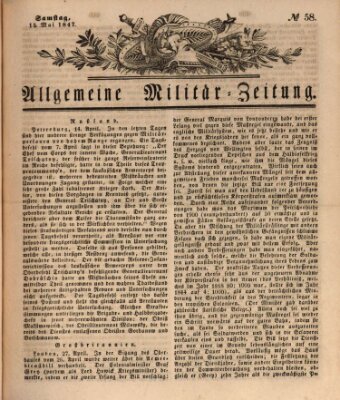 Allgemeine Militär-Zeitung Samstag 15. Mai 1847