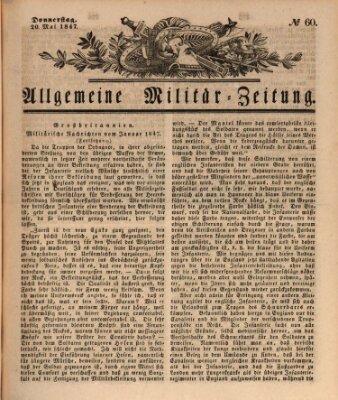 Allgemeine Militär-Zeitung Donnerstag 20. Mai 1847