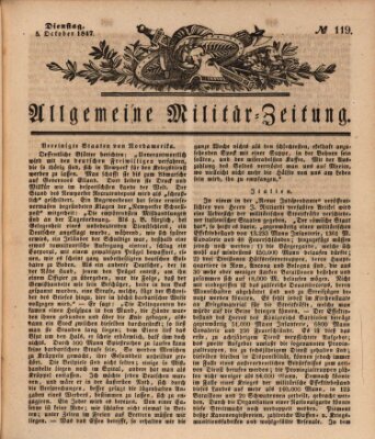 Allgemeine Militär-Zeitung Dienstag 5. Oktober 1847