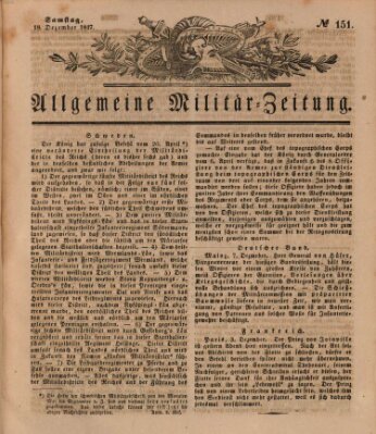 Allgemeine Militär-Zeitung Samstag 18. Dezember 1847