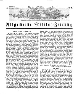 Allgemeine Militär-Zeitung Dienstag 18. Januar 1848