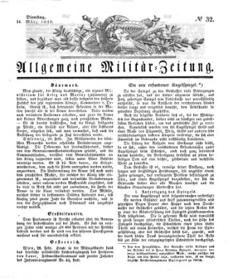 Allgemeine Militär-Zeitung Dienstag 14. März 1848