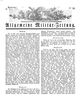 Allgemeine Militär-Zeitung Donnerstag 30. März 1848