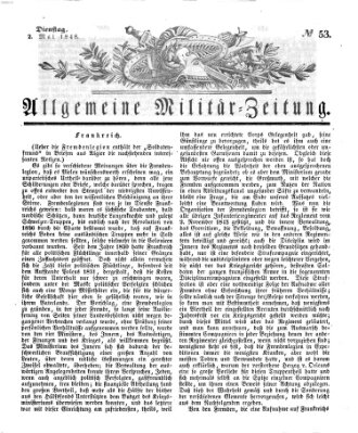 Allgemeine Militär-Zeitung Dienstag 2. Mai 1848