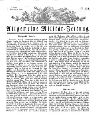 Allgemeine Militär-Zeitung Dienstag 7. November 1848