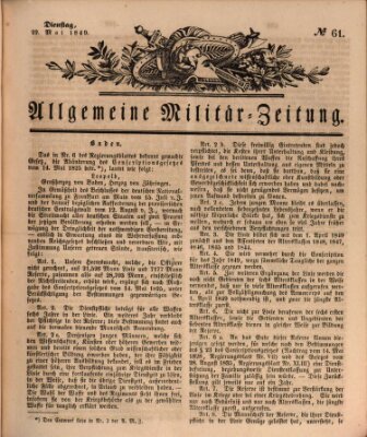 Allgemeine Militär-Zeitung Dienstag 22. Mai 1849