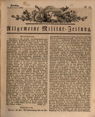 Allgemeine Militär-Zeitung Dienstag 5. Februar 1850