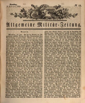 Allgemeine Militär-Zeitung Samstag 9. Februar 1850