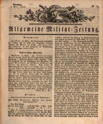 Allgemeine Militär-Zeitung Dienstag 7. Mai 1850