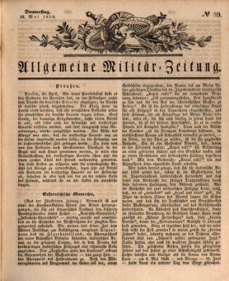 Allgemeine Militär-Zeitung Donnerstag 16. Mai 1850