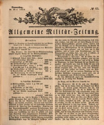 Allgemeine Militär-Zeitung Donnerstag 30. Mai 1850