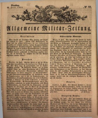 Allgemeine Militär-Zeitung Dienstag 23. Juli 1850