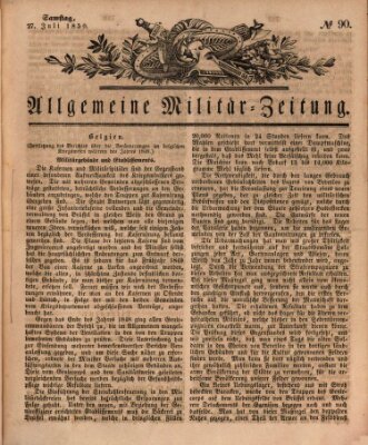 Allgemeine Militär-Zeitung Samstag 27. Juli 1850