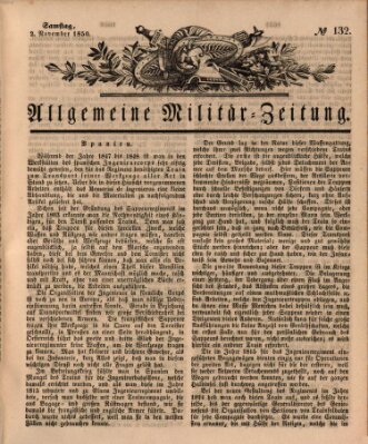 Allgemeine Militär-Zeitung Samstag 2. November 1850