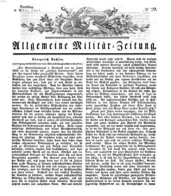 Allgemeine Militär-Zeitung Samstag 8. März 1851