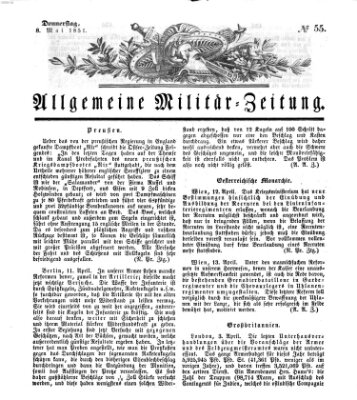 Allgemeine Militär-Zeitung Donnerstag 8. Mai 1851