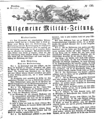 Allgemeine Militär-Zeitung Dienstag 16. Dezember 1851