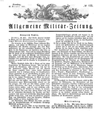 Allgemeine Militär-Zeitung Samstag 27. Dezember 1851